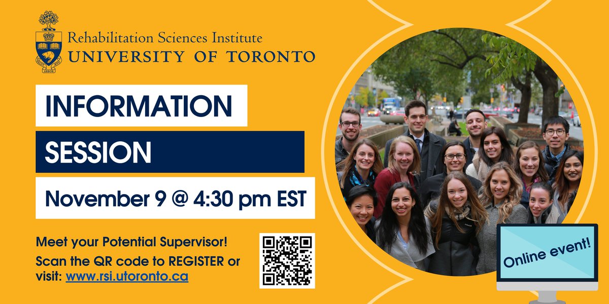 Join us on NOV 9 for the RSI Info Session! Meet our interdisciplinary team & colleagues from across @UofT for a chance to learn about the application process, ask Qs, and gain the support you need to take this next step! So #CHOOSERSI & Register TODAY ➡️shorturl.at/gk579