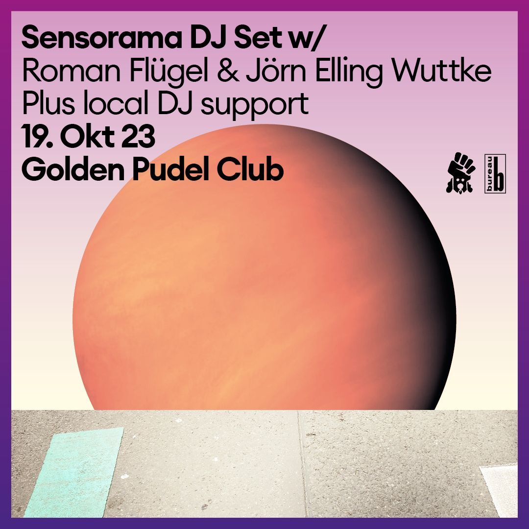 Heute im #goldenpudelclub: 

Sensorama DJ Set w/ 
Roman Flügel &amp; Jörn Elling Wuttke

Original Alben on Ladomat, nun on Bureau B: Sensorama 
"Where The Rabbit Sleeps - Compiled By Ralf Köster“ 

Record Release Sause !