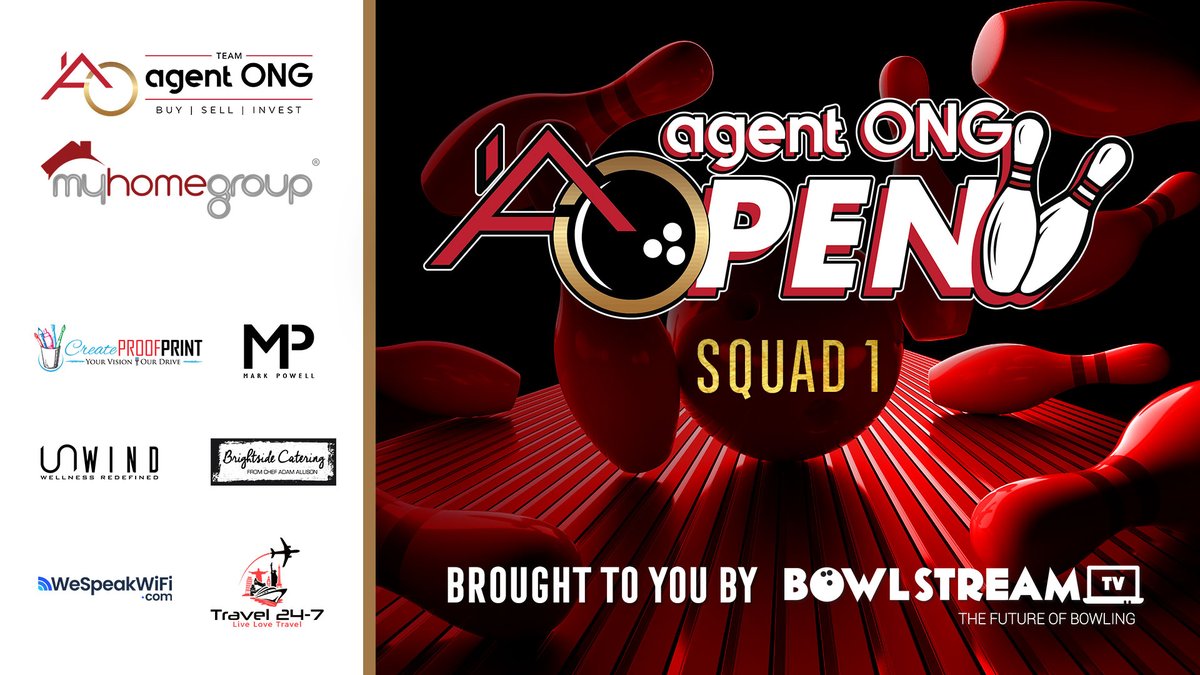 BowlStreamTV's tweet photo. The opening squad of the Agent Ong Open begins at Noon ET/9 a.m. AZ. Watch the opening squad and the first look at the 42' lane pattern live. 

👉: https://t.co/kz560FRIEy

#AgentOngOpen #Bowling #BowlingTournament https://t.co/AWl8wXov7T