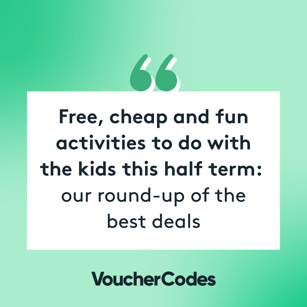 Half term is nearly here, so we've rounded up our favourite nationwide deals, plus free and cheap local events to keep the little ones happy across the country 👪 vcuk.link/KidsHalfTermFu…