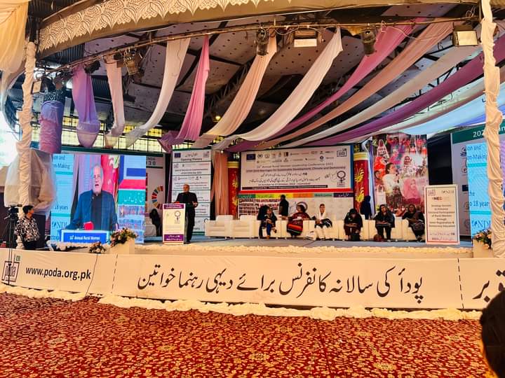 Change starts here! Inspiring rural women leaders from 150 districts of Pakistan gathered at the 16th Annual Rural Women Leadership Conference organized by PODA Pakistan in Islamabad Let's support their mission for #ClimateAction, #Democracy  #StopChildMarriages #Sustainability