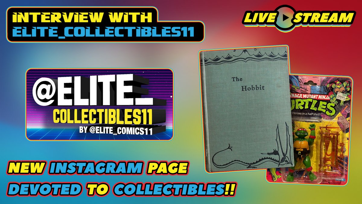 Comics & Crypto (@comicsandcrypto) on Twitter photo JOIN US LIVE TODAY @ 1:30pm PST as we interview <a href="/elite_collect11/">Elite Collectibles11</a>! Elite Comics 11’s new Instagram page that sells all collectibles including action figures, video games, comic art, VHS, and so much more! youtube.com/watch?v=kpP0FU… JOIN US LIVE TODAY @ 1:30pm PST as we interview <a href="/elite_collect11/">Elite Collectibles11</a>! Elite Comics 11’s new Instagram page that sells all collectibles including action figures, video games, comic art, VHS, and so much more! youtube.com/watch?v=kpP0FU…