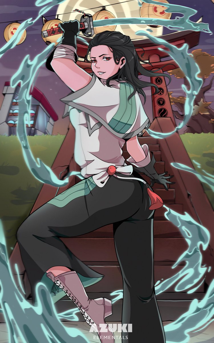 DDDIKUZO's tweet image. Commissioning my @Azuki Elementals #5399 by the talented Garden artist @anikijungle for the first time! Amazing Garden vibe ⛩️

Water can flow or it can crash 🌊
Be water, my friend 🩵

#AzukiArt #AzukiElementals