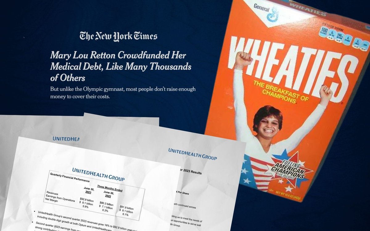 wendellpotter's tweet image. (4/4) Until the White House and Congress take action, no one in this country is safe from the plight of our health care system – insured or not – not even Olympic gold medalists like Mary Lou Retton.

For more on Retton&apos;s story read my full analysis below:
wendellpotter.substack.com/p/she-was-the-…