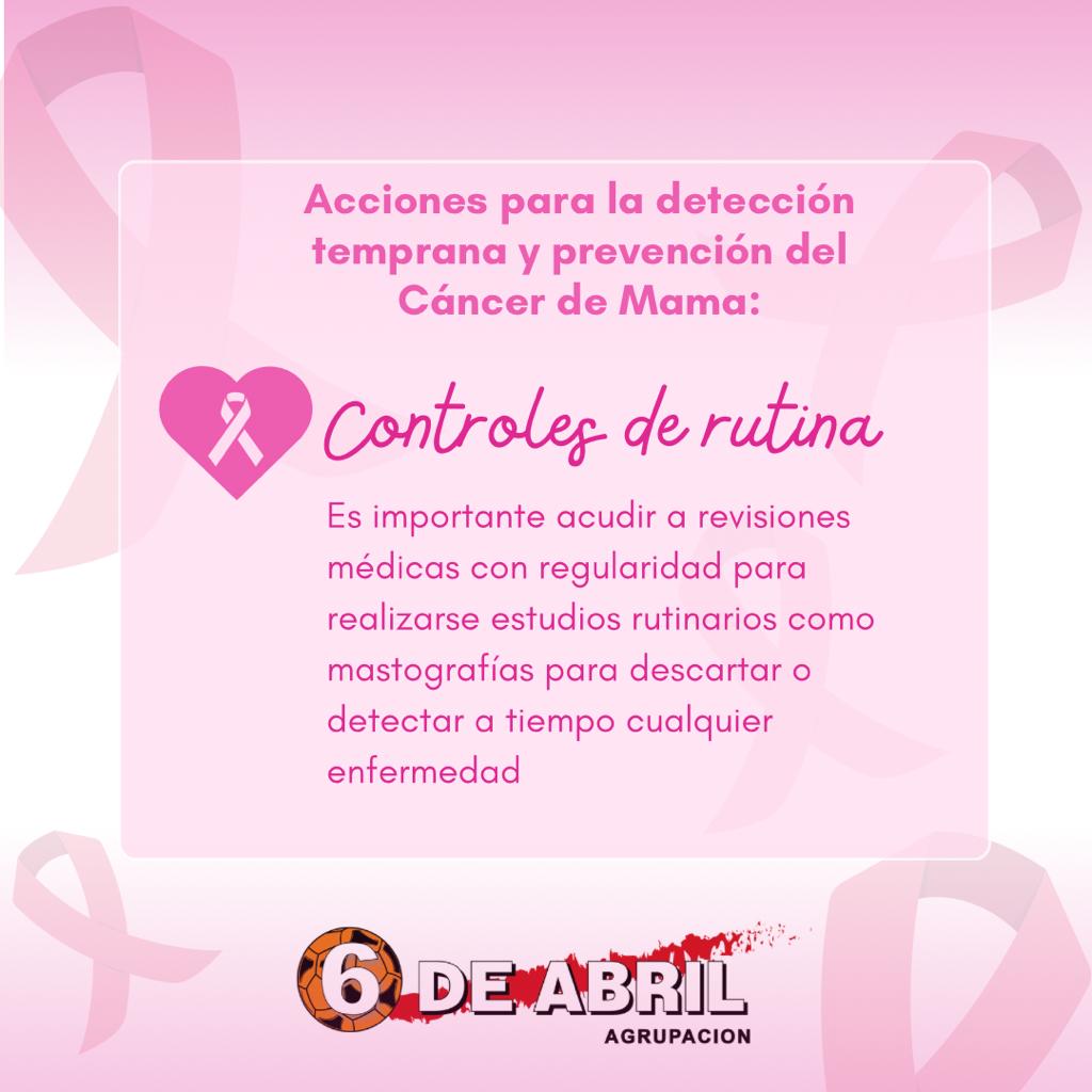 6AbrilCARP's tweet photo. 🎀 19 de octubre "Dia Mundia de la Prevención del Cáncer de Mama"

La detección temprana es sumamente importante. #palpate #controlate visitá a tu ginecólogo o ginecóloga periódicamente 
#OctubreRosa https://t.co/KzGTCZevMo