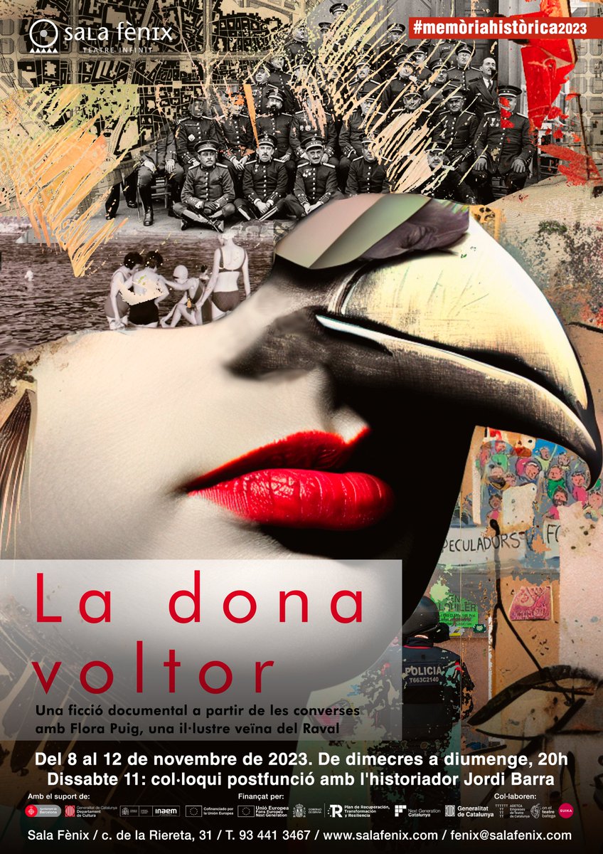 Vostok_C's tweet photo. 💥Comença el cicle de #memòriahistòrica del Raval on el 8 de novembre estrenarem #ladonavoltor, una peça teatral inspirada en la vida d'una veïna del barri víctima d'assetjament immobiliari. INFO https://t.co/bWRlOuNsvi @SalaFenix @OnTeatreBatega #teatredeproximitat #fonsvoltors https://t.co/LTz9ulH0u4