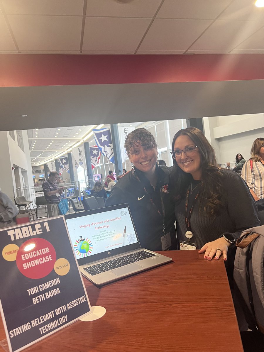 Mindy Murphy (@mrs_murphy112) on Twitter photo Raising the bar-(a) on educator showcases with <a href="/mrs__barra/">Mrs. Beth Barra 《 she/her 》</a> and <a href="/STEAMuptheClsrm/">Tori Cameron</a> “staying rELevant with assistive tech” <a href="/MassCUE/">MassCUE</a> #masscue4all Raising the bar-(a) on educator showcases with <a href="/mrs__barra/">Mrs. Beth Barra 《 she/her 》</a> and <a href="/STEAMuptheClsrm/">Tori Cameron</a> “staying rELevant with assistive tech” <a href="/MassCUE/">MassCUE</a> #masscue4all
