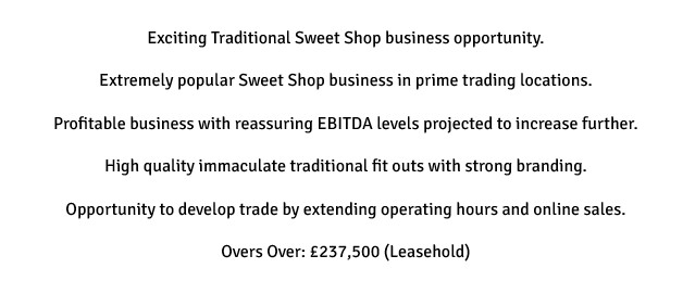 ASGCommercial's tweet photo. NEW TO MARKET - CONFIDENTIAL SALE - SWEET SHOP BUSINESS

Confidential Sale - Contact ASG Commercial for further details https://t.co/41pj8uPqDr
