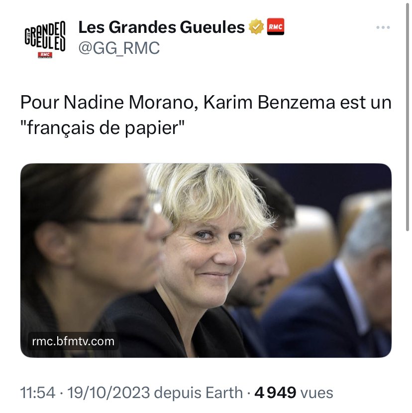 realmarcel1's tweet photo. Pour moi, Nadine Morano est une raciste en carton. https://t.co/47eJCig6j2