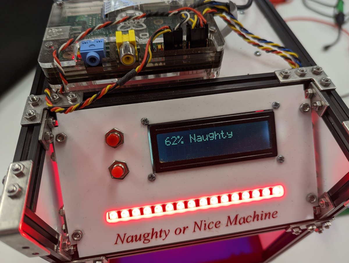 CannonFodder's tweet image. I took my @Raspberry_Pi 5 to my son&apos;s Scout group for them to see what can be created at a Maker/Hack space and before starting their maker badges. I also brought my infamous &apos;Naughty or Nice&apos; machine, and a few other products to show off including #MicroPiNoon robots
