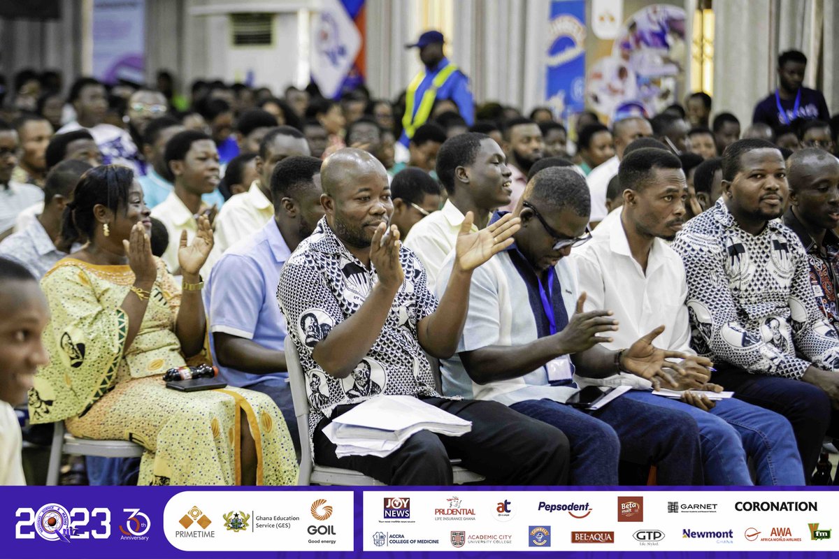 CampusHypeCrew's tweet photo. Semi Finals Stage (#NSMQ2023) 
 
End of Round 2

Achimota School: 20pts
Wesley Girls' High School: 17pts
St Louis SHS: 16pts

#NSMQSemifinals | #CampusHypeCrew🇬🇭 https://t.co/Uae6nqaadJ