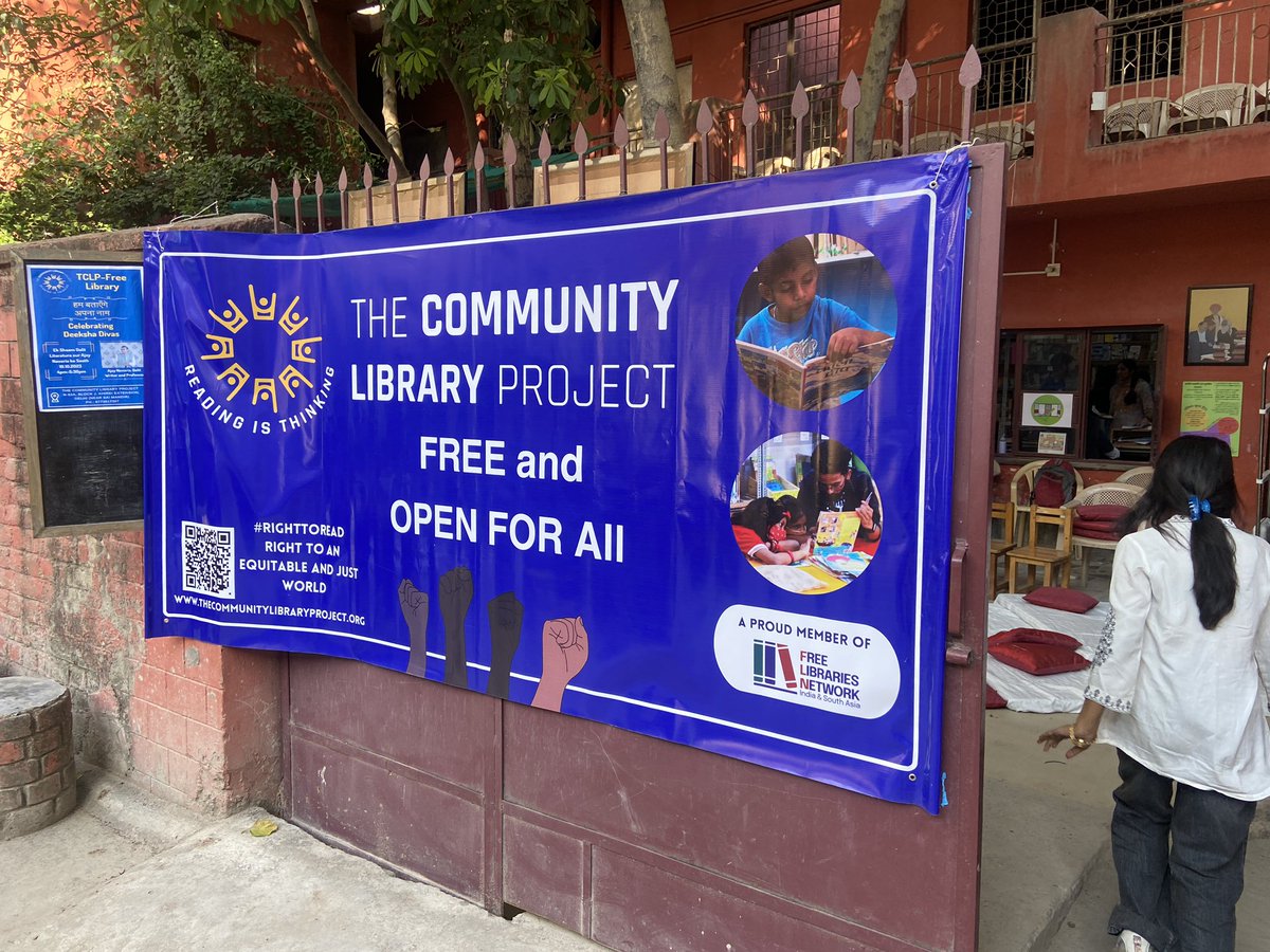 CommunityLibPro's tweet image. We are celebrating Deeksha Diwas a few days late. “Jai Bhim” echoes through our gali in New Delhi. #AntiCaste #FreeLibrary