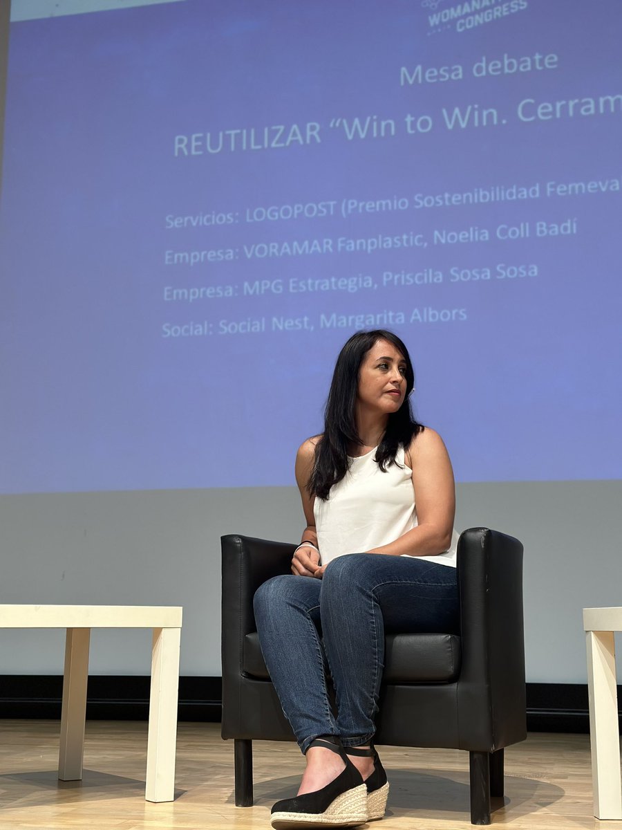 womanation_es's tweet photo. Mesa debate ♻️ Reutilizar. Win to Win. Cerramos el ⭕️ con la moderación de Minerva Pastor de @Capgemini_ES
¡Gracias a todas por compartir vuestras prácticas empresariales sostenibles! #Womanation #Inspiradas https://t.co/MUq8eLMAs8
