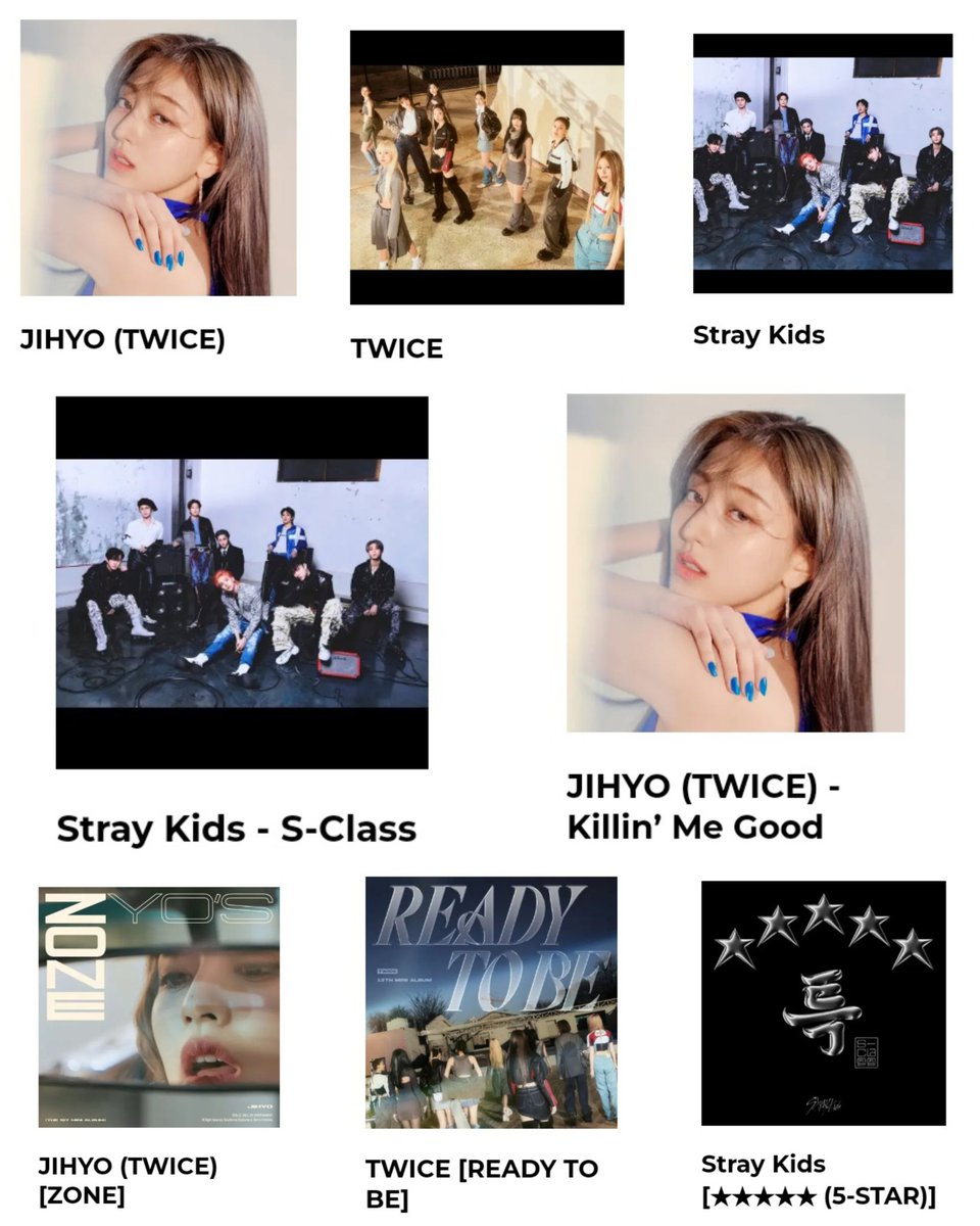 [#2023MAMA] These are the only nominated JYP artists for the DAESANG categories: Artist Of The Year: #JIHYO (TWICE) #StrayKids #TWICE Song Of The Year: #JIHYO — Killin’ Me Good #StrayKids — S-Class Album Of The Year: #JIHYO — ZONE #StrayKids — 5-STAR #TWICE — READY TO BE