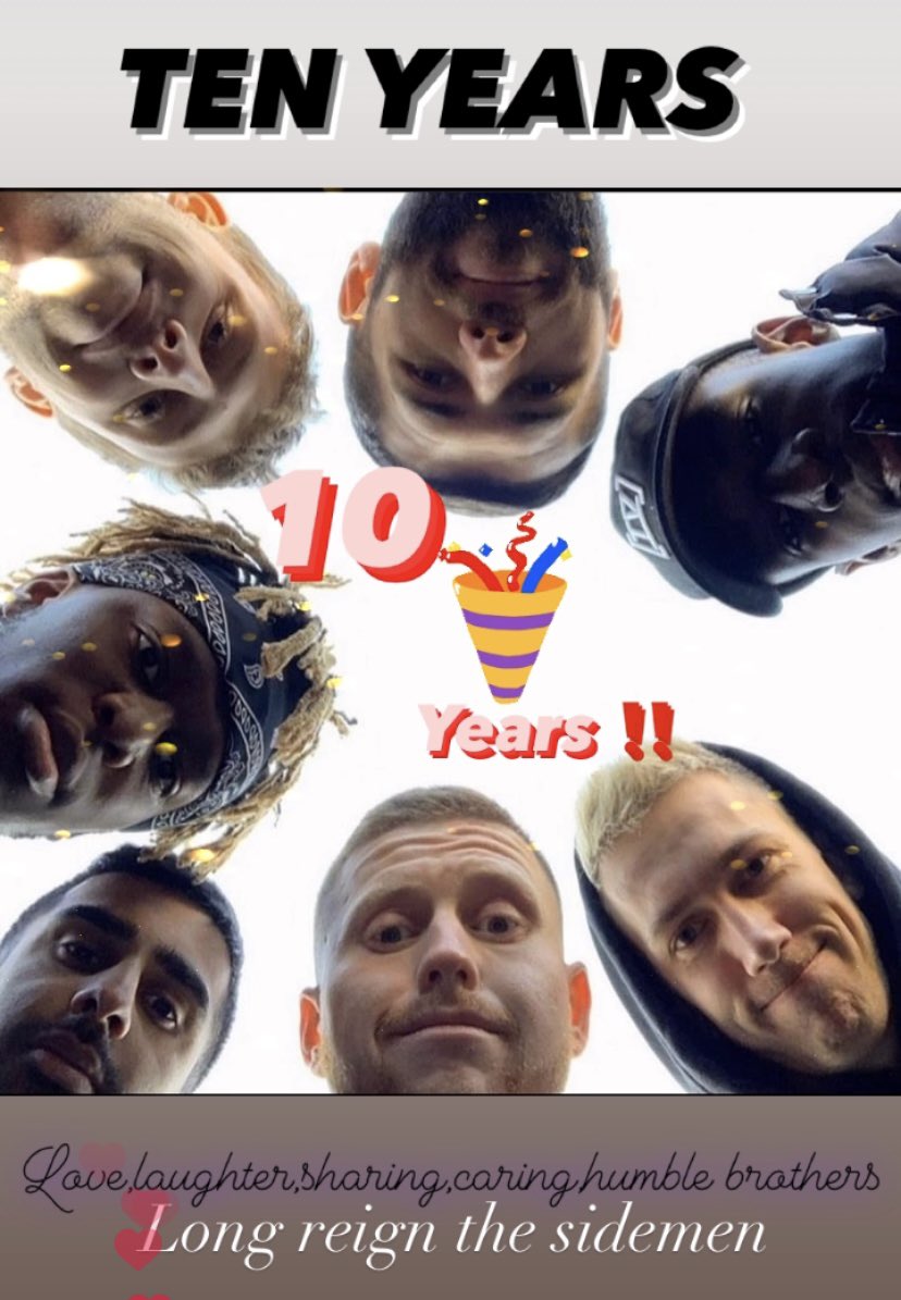 Happy TEN YEARS sidey’s family forever
 ❤️❤️❤️❤️❤️❤️❤️