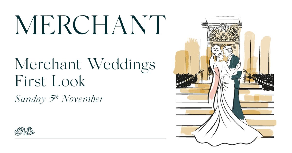 We are delighted to present Merchant Weddings First Look on Sunday 5th November. Our events spaces and roof garden will be available for viewing plus our stunning, newly refurbished Rita Duffy Suite. Find out more and register your interest here: merchant.glistrr.com/e/183