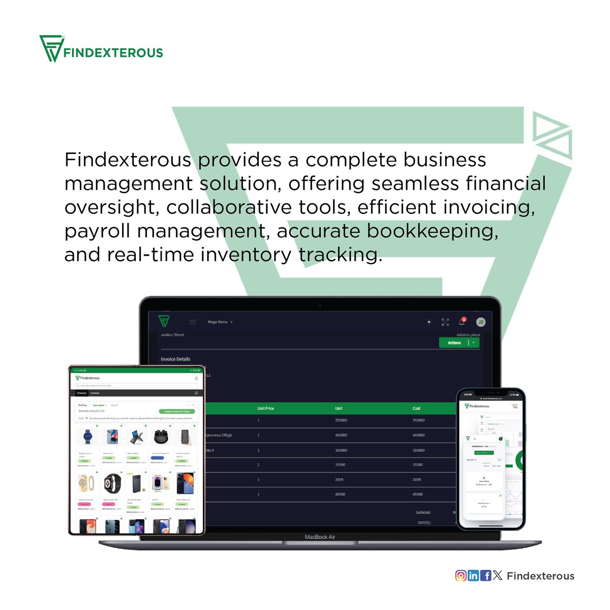 Exciting news for business owners! Findexterous provides free, cloud-integrated tools to boost your financial and business management. Visit findexterous.com to get started. #thursday #business 
_
_
_
_

#salary #business #payrollsoftware #invoice #fintechs #payroll