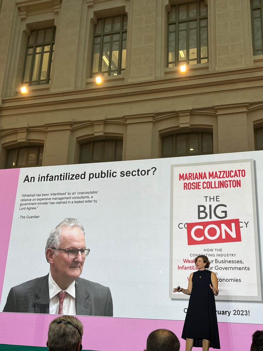 “Why have govs stopped investing in their brain? We shouldn’t let our govs become stupid by outsourcing their know-how. If that happens, we will end up with bad contracts, contracts that socialise risks & privatise profits” @MazzucatoM at the @Mutualidad_es congress #ESIPFamily