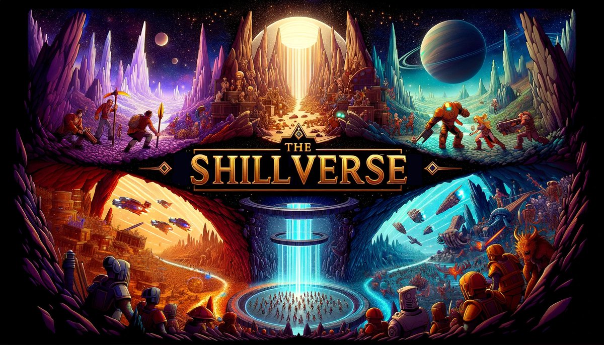 TheShillverse's tweet photo. 🧵 The Shillverse Mega Thread 🤯

Find out what The Shillverse is all about in this mega thread, covering all the NFT collections &amp; what they can do within the game

Find out a bit about the Creator of The Shillverse
&amp; Our plans for the future 👇 https://t.co/GgjdEPSWzT