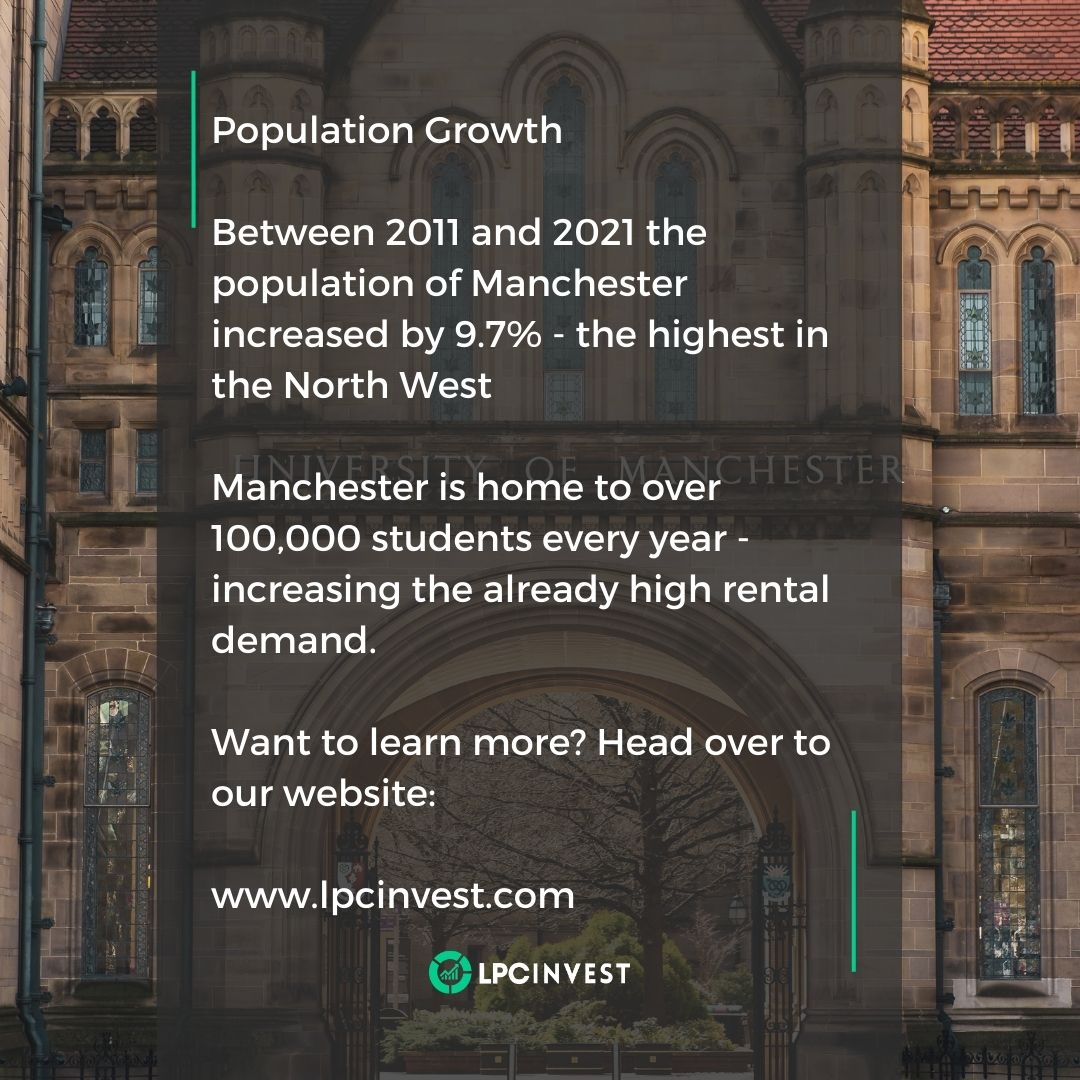 Want to learn more about why Manchester is one of the best locations to invest in?

Head over to our website: lpcinvest.com

Or give us a call on: 0161 713 3883

#ManchesterProperty #InvestInManchester #PropertyInvesting #UKProperty