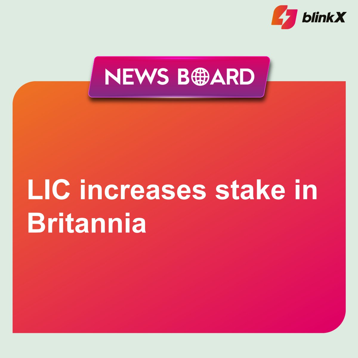 getblinkx's tweet photo. LIC has boosted its holdings in Britannia Industries Ltd., signaling a growing interest in the packaged foods industry...
Read more at: https://t.co/jity8pQpE8
#Birtannia #FMCG #LIC #Investing #StockToWatch #sharemarket #StockMarketindia #Fundmental #stockmarketnews #nse #bse #businessupdate #TrendingStocks #blinkx #getblinkX