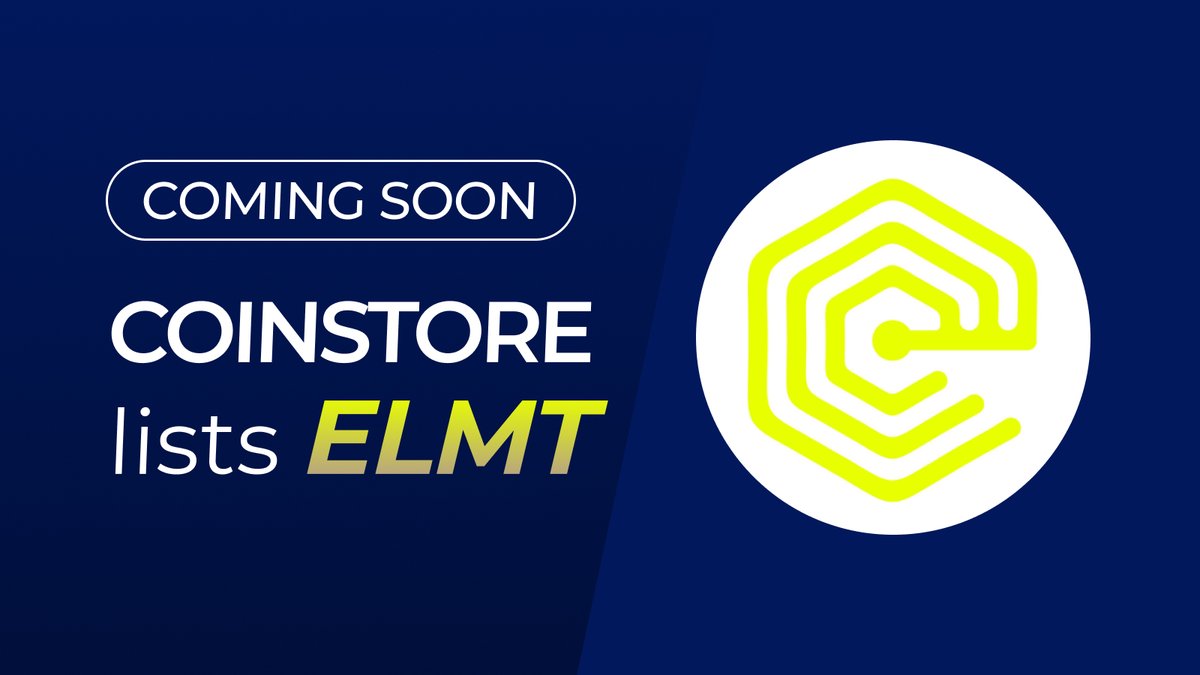 🔥 NEW TOKEN LISTING ON COINSTORE 🔥

👏 Welcome <a href="/GoElementUnited/">Element United</a> $ELMT👏

Watch this space for more👇
🌎 Official website: elementunited.com

#Coinstore