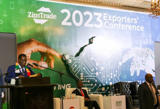 The President @edmnangagwa has officially opened the #EXCON2023! It’s time to have fruitful conversations around the “exporting into the future”.  #EnergisingExports