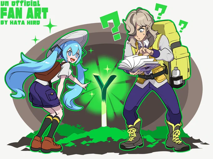 #ポケミク 【FAN ART】 ミクの冒険 どんなだろう…?