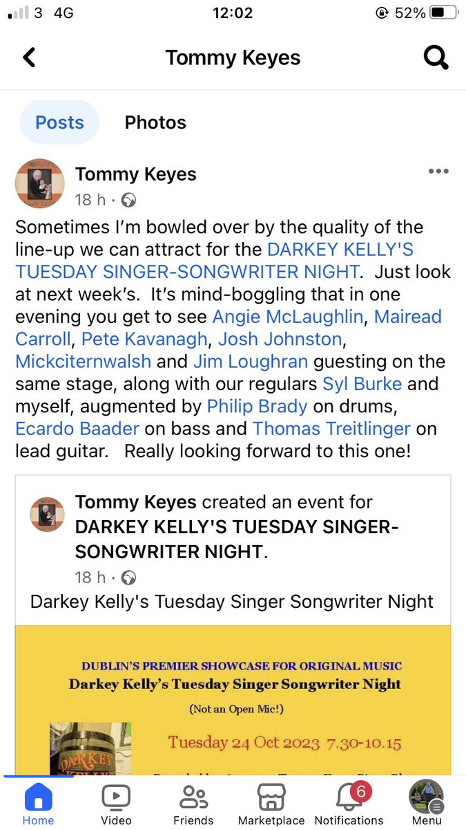 Next Tuesday night in Dublin .