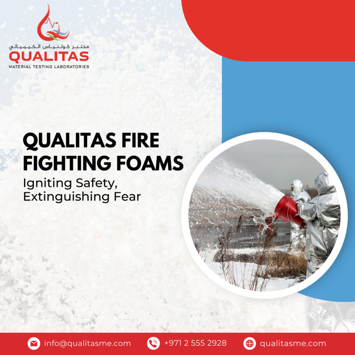 Qualitasme's tweet image. Experience ultimate safety with Qualitas Material Testing! Our fire-fighting foams extinguish fear, ensuring unmatched protection. 

Visit us at - qualitasme.com

#qualitas #qualitasmaterialtesting #ualitassafety #firefightwithconfidence #materialtestingmastery