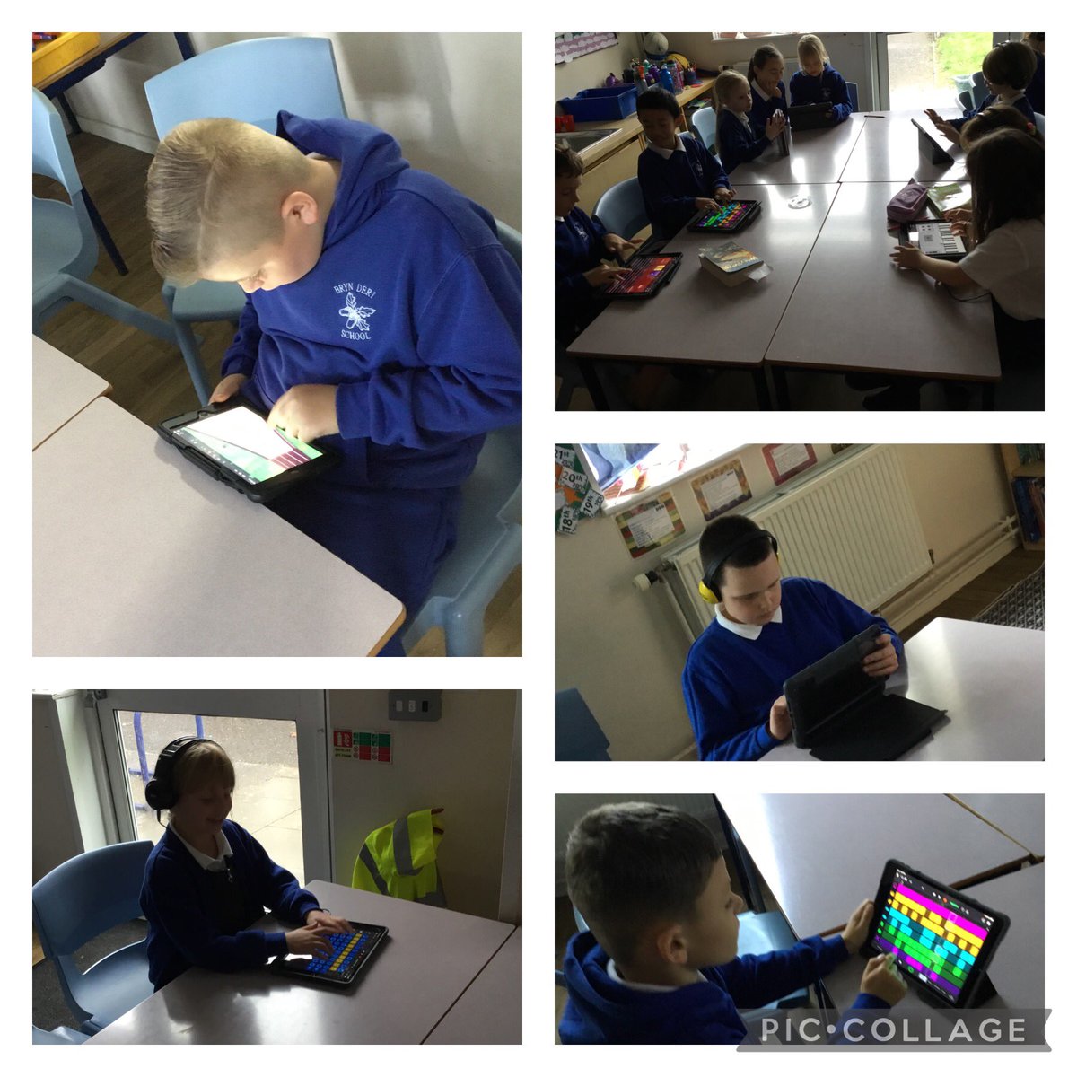 We are exploring the #garageband app as we begin to create our very own Viking themed music! 🎻🥁🪘<a href="/brynderiprimary/">brynderiprimary</a> <a href="/BrynDeriPTA/">Bryn Deri PTA</a>