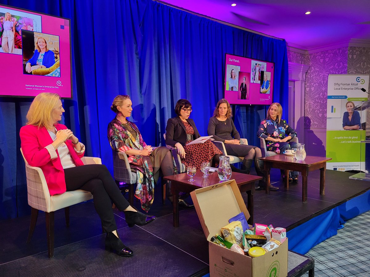 Inspiring, creative & innovative speakers at #NWED23 in @MboiceInn - Lorna Cooney, Sen. Bus. Devel. Officer w/@MeathLEO - @Carolineduffy0 Artist & Designer - MC @mirms09 Business Advisor - Carina Conyngham, @RockFarmSlane & @SlaneCastle - @cathyocstylist #makingithappen