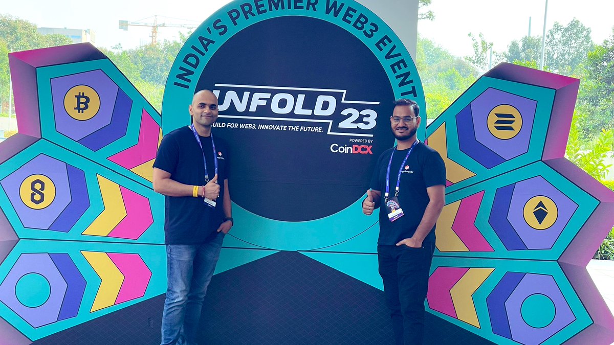 realchoubey's tweet image. Love to be part of #Unfold2023 
@dapplooker