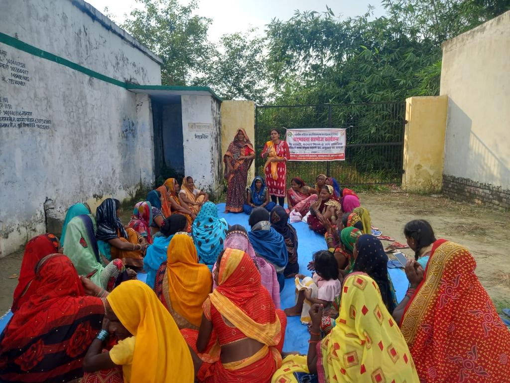 SadbhawnaBasti's tweet image. Rural women empowerment program powered by SGVS, Nari Sangh organized a Sahbhoj program in 10 g.p with the objective of against discrimination,against inequality,Everyone is equal regardless of their gender, race, sexual orientation, social background and physical abilities.