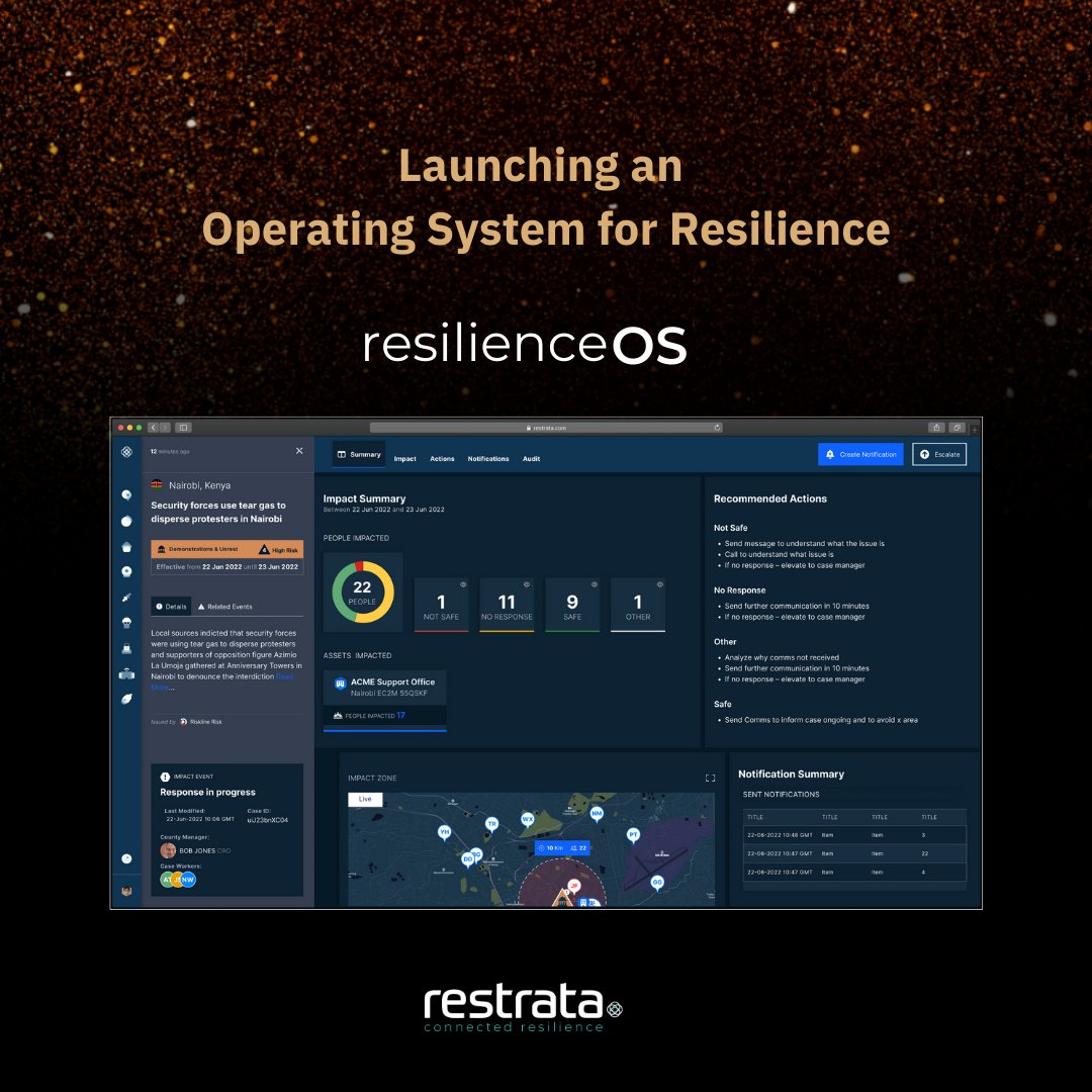 restrata's tweet photo. 🗓 Super excited about the EIC National Awards Dinner today and proud to have been nominated in the Digital Category. We're committed to innovating the operational resilience software space, helping evolve the way organisations manage risk and resilience.
#operationalresilience https://t.co/ft6mzCNoYZ