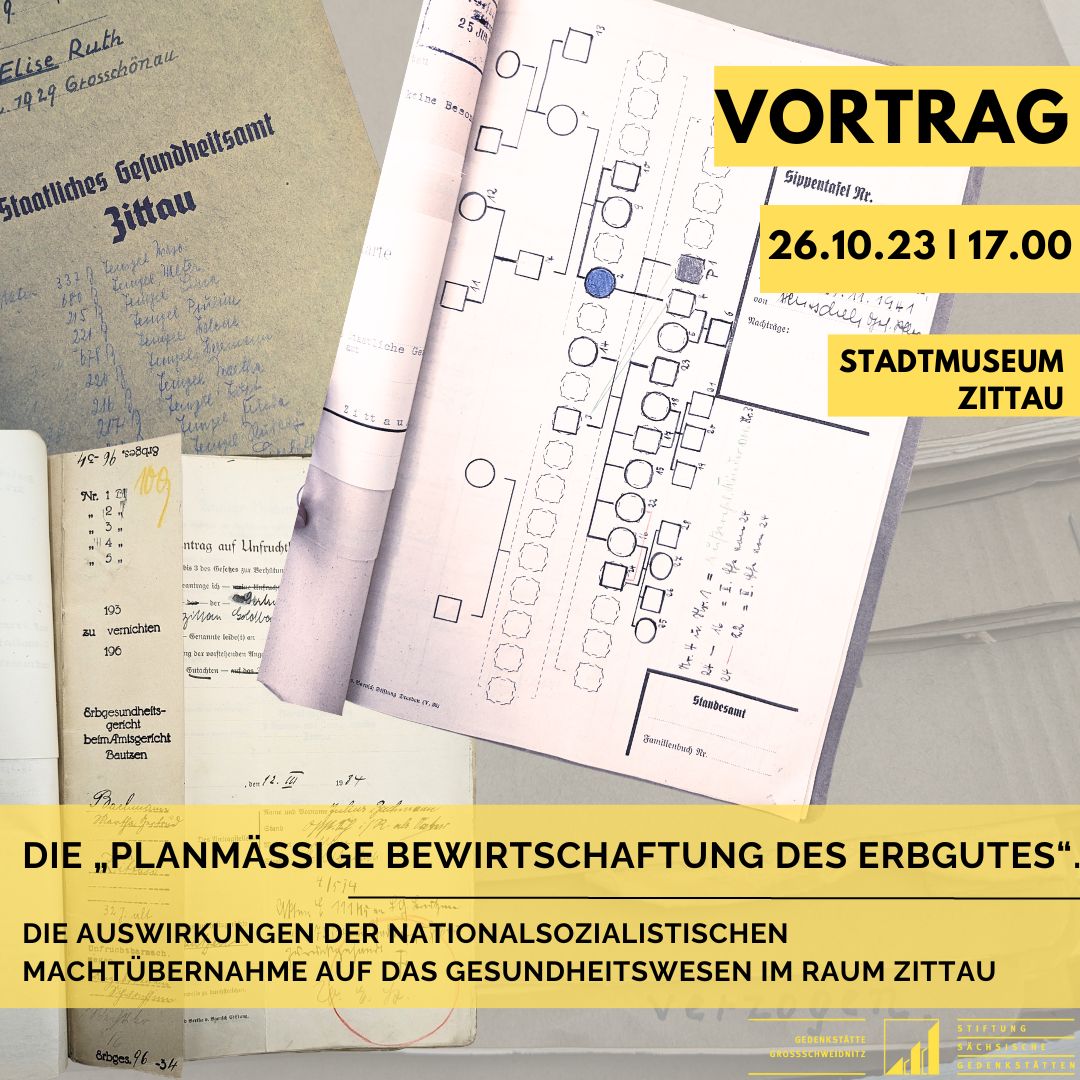 gedenkstaetten's tweet photo. Veranstaltungstipp👉:  Im Rahmen des Programmes „Zittau33“ beleuchtet im Kulturhistorischen Museum Franziskanerkloster in Zittau am 26. Oktober 2023 um 17 Uhr ein Vortrag die Etablierung der NS-Gesundheitspolitik  in der südlichen Oberlausitz. Mehr: https://t.co/7J4ejEK80V https://t.co/g8m8hh43g0