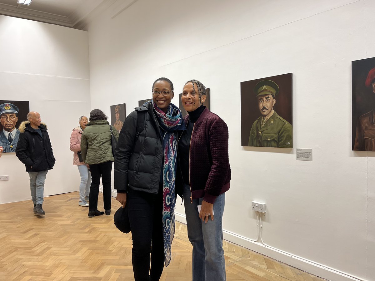 Great launch party in the gallery at SPACE Ilford yesterday for Jacqui Cooke's 'Evidence of those not seen' exhibition, seen here with Cllr Shanell Johnson (left). @RedbridgeLive > spacestudios.org.uk/events/evidenc…