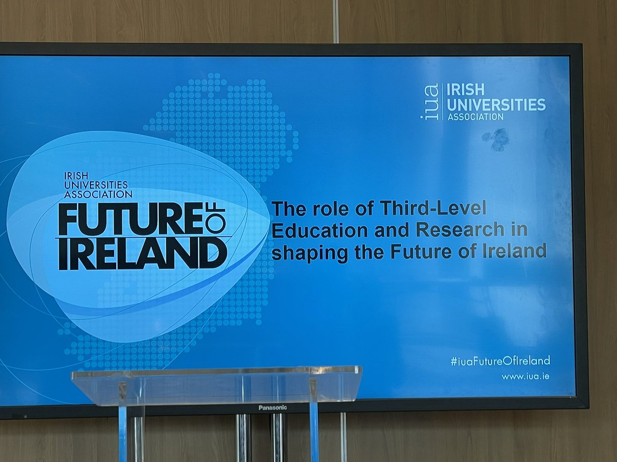Delighted to attend the @IUAofficial Future of Ireland event, universities will shape this future! #iuaFutureOfIreland @MaynoothUni