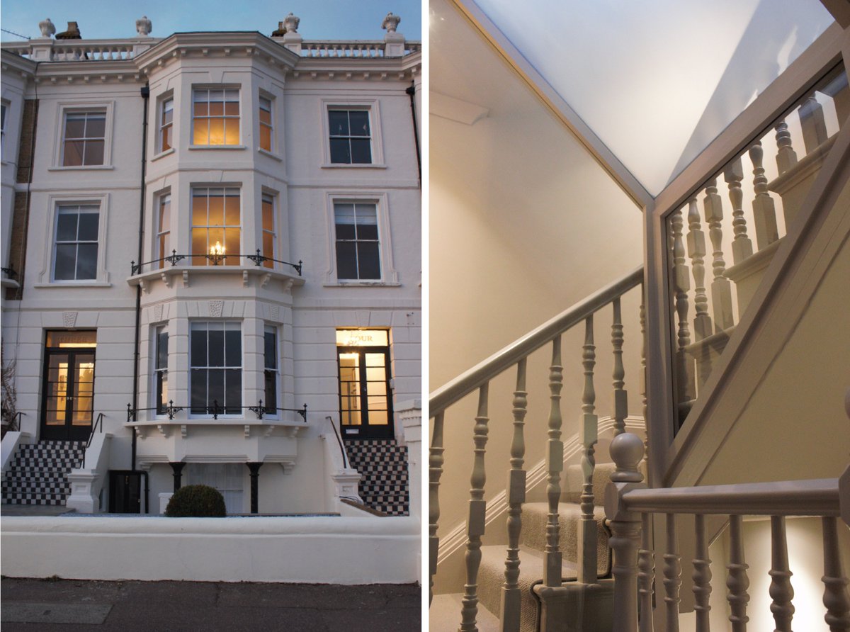 In this lovely Grade II Listed Building restoration project in Southend, we obtained planning permission to extend the property, create a rear terrace, install lead dormers &amp; replace the rear external staircase. We continued working through construction to completion.
#southend