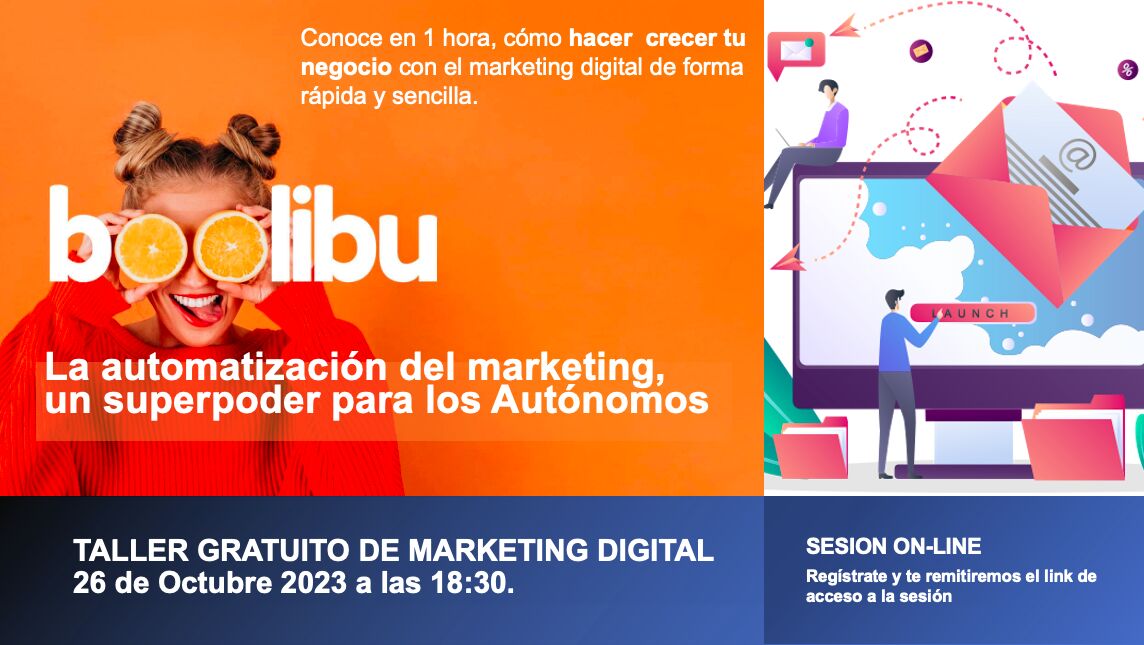 weareboolibu's tweet photo. Regístrate en nuestro taller gratuito de marketing digital para Autónomos:

Regístrate en: 
https://t.co/vvkJT1y1N3

Te esparamos...

#CRM #Ventas #marketing https://t.co/0nFX4IjVyD
