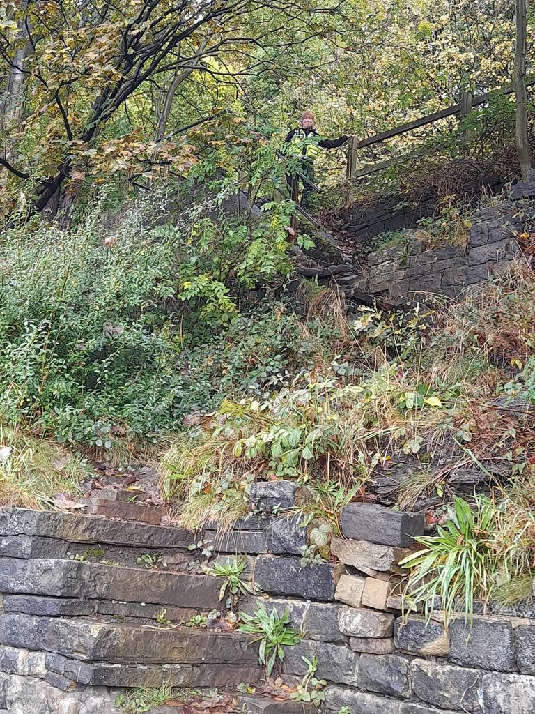 Calderdale Community Protection Team (@cmbc_cpt) on Twitter photo Can you spot <a href="/Calderdale/">Calderdale Council</a> community safety warden Helen ?? She is out cutting back excessive overhanging vegetation where it is safe to do so as part of #DaysOfActionCdale in Sowerby Bridge. Can you spot <a href="/Calderdale/">Calderdale Council</a> community safety warden Helen ?? She is out cutting back excessive overhanging vegetation where it is safe to do so as part of #DaysOfActionCdale in Sowerby Bridge.