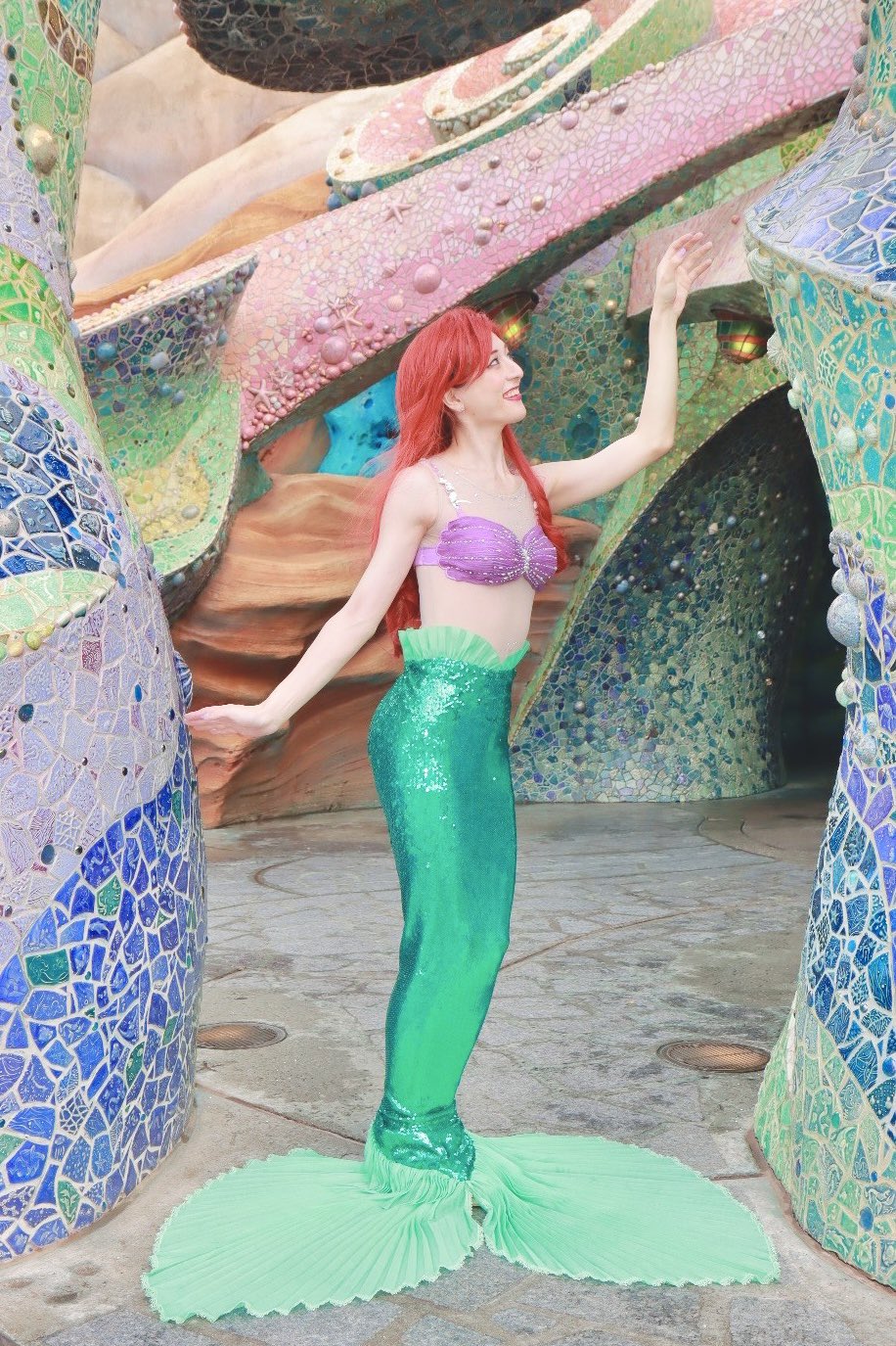 アリエル 人魚 コスプレ Dハロ ディズニー ハロウィン コスチューム 人魚姫アリエルAriel風