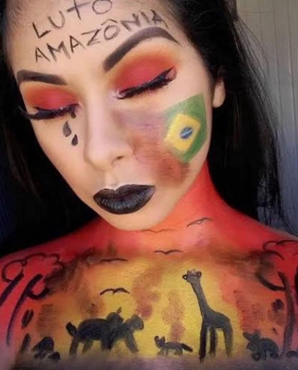 luizcl_souza's tweet photo. Todo mundo tentando achar a protetora das girafas amazônicas. Achem ela! A Amazônia está em chamas!!! #amazonburning #Amazonia https://t.co/NP1GmkMmLA