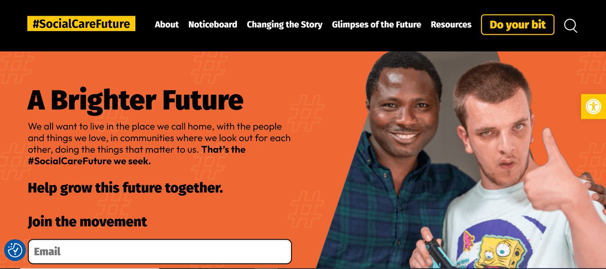 We believe that shifting how the public thinks and feels about social care - so it is more relevant, valued and optimistic - will build stronger support for investment and reform. Find out more on our new look website &amp; join the movement for change: bit.ly/SCFWebsite