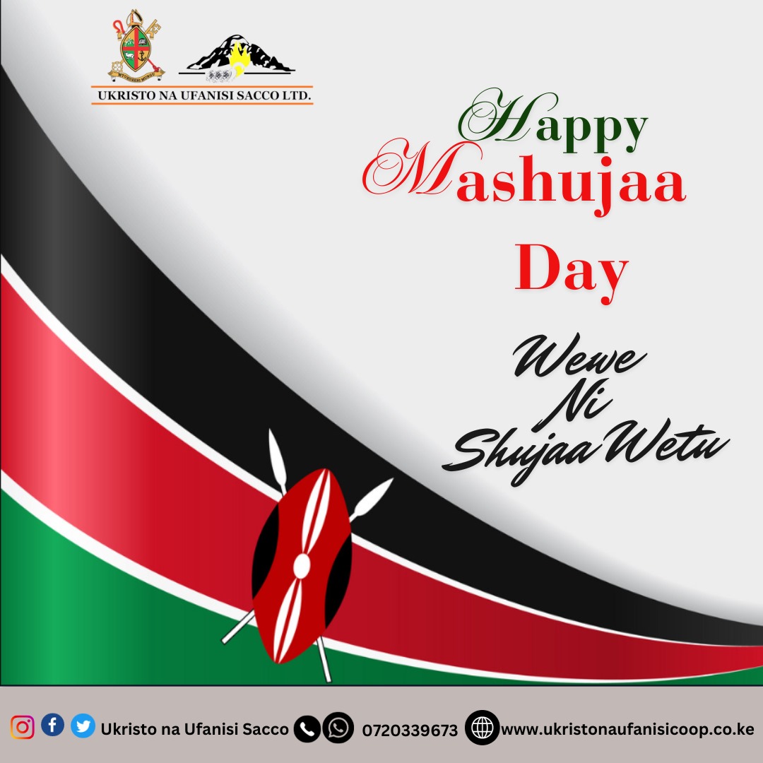 ukristoufanisi's tweet image. Our offices remain closed today and will resume operations tomorrow from 8:00 a.m. Happy Mashujaa day.
ukristonaufanisicoop.co.ke
instagram.com/ukristonaufani…
web.facebook.com/UkristoNaUfani…
#MashujaaDay
#254kenya
#savings
#FutureReady