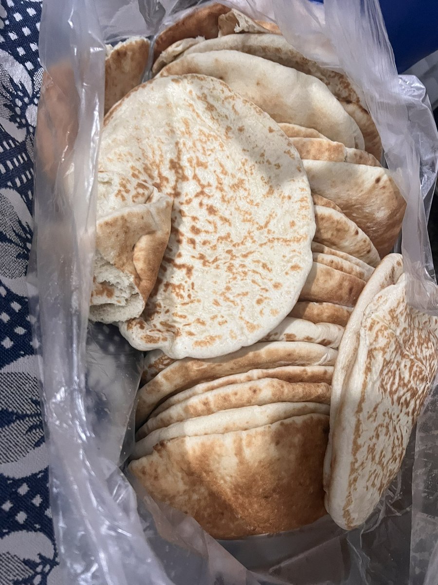 With Israel destroying Tal Al-Hawa’s Yazji Bakery, Gaza’s second biggest bakery, we had to queue for FIVE HOURS to buy $2.5 worth of bread for more than 15 kids.