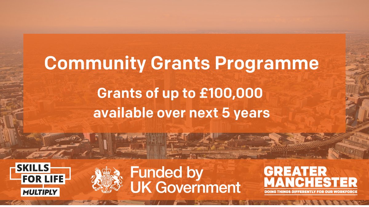 GMWorkandSkills's tweet image. A new programme will empower GM residents to reach their ambitions by addressing barriers preventing them from accessing our employment &amp;amp; skills opportunities. @WEANW will manage the £5m pot on our behalf &amp;amp; VCSE groups can bid for up to £100,000.
More👉 bit.ly/491tup2