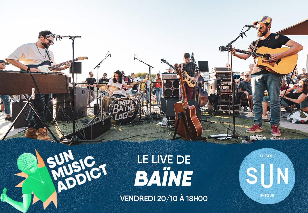 LeSonUnique's tweet image. On se laisse dériver au gré de vagues musicales, qui nous emmèneront flotter entre pop et folk. Demain soir, on reçoit BAÏNE dans le SUN Music Addict.

👉RDV vendredi 20/10 à 18h00 sur SUN🎶

#Baïne #SUNMusicAddict #Live