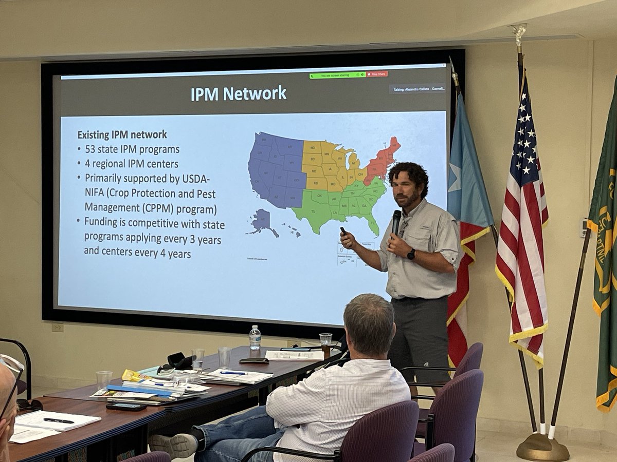 Dr. Daren sharing results of the IPM infrastructure survey. #ncipm #ncipmc