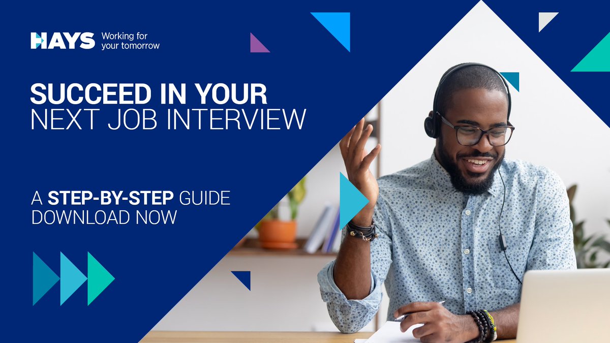 HaysWorldwide's tweet image. Download our free Interview Guide to help you boss your interview! 
Including 3 sections 🌟 
✔️ What to do before 
✔️ What to do on the day 
✔️ What to do after
Download now! bit.ly/3LenNd8
#InterviewGuide #interview #jobsearch #NewJob #WorkingForYourTomorrow